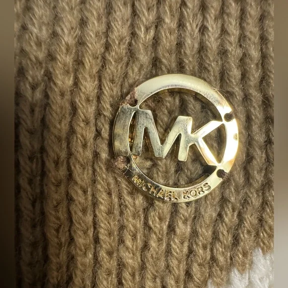 Michael Kors Color Block Scarf wool blend infinity - Picture 3 of 6